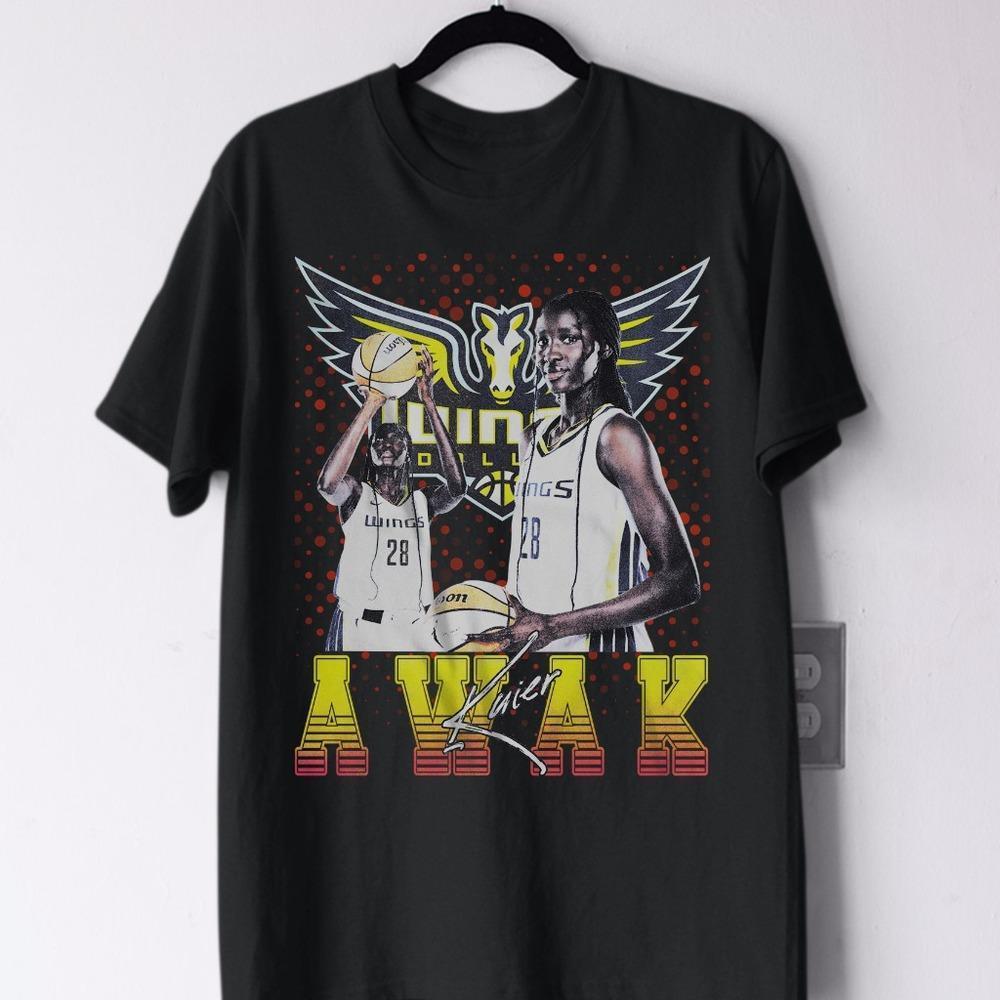 Awak Kuier - Dallas Wings - Wnba Graphics T-shirt - Unisex Black T-Shirt
